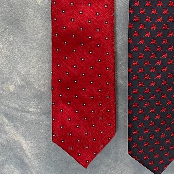 Bundle of 3 100% Silk Used Neckties Made in Italy - Picture 2 of 10